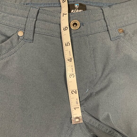 KUHL Women's FreeFlex Roll-Up Pants Blue Rainstorm, Size 6 - Picture 9 of 11